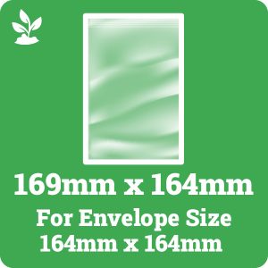 169mm x 164mm Bio-Degradable Cello Bags