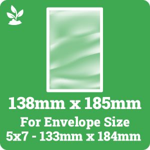 138mm x 185mm Bio-Degradable Cello Bags