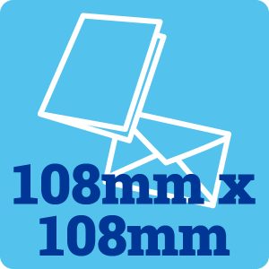 108mm Square 250gsm Card Blanks and Envelopes