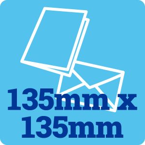 135mm Square 250gsm Card Blanks and Envelopes