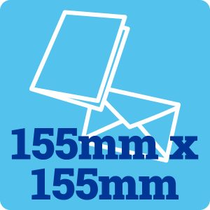155mm Square 250gsm Card Blanks and Envelopes