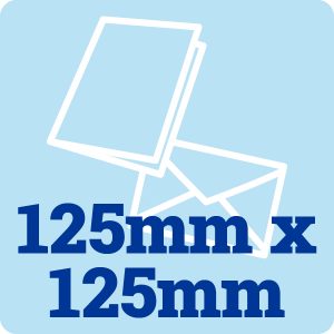 50 125mm Square 300gsm Card Blanks and Envelopes