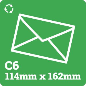 C6 Eco-Kraft gummed flap Envelopes