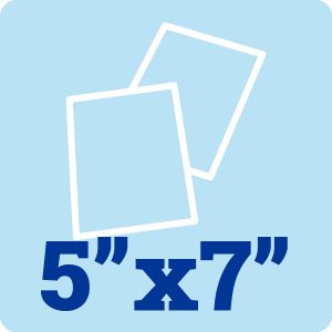 5"x7" 300gsm White Card