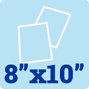 8"x10" 300gsm White Card