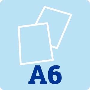 A6 300gsm White Card
