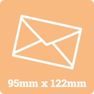 95mm x 122mm White Envelope