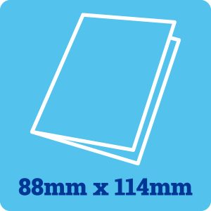 88mm x 114mm 250gsm White Card Blanks