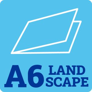 A6 250gsm Landscape White Card Blanks