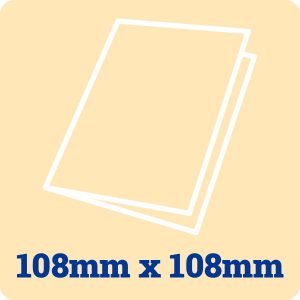 108mm Square 270gsm Cream card Blanks