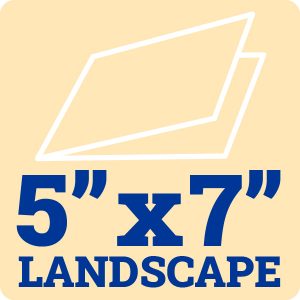 5" x 7" Landscape 270gsm Cream Card Blanks