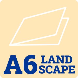 A6 Landscape 270gsm Cream Card Blanks