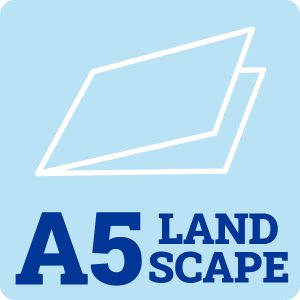 A5 Landscape 300gsm White Card Blanks