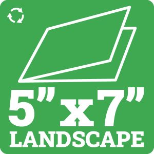 5" x 7" 300gsm Landscape Recycled Card Blanks