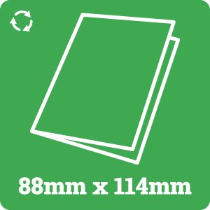 88mm x 114mm 300gsm Recycled Card Blanks