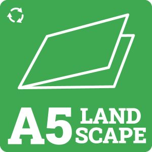 A5 300gsm Landscape Recycled Card Blanks