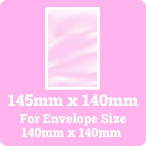 145mm x 140mm Cello Bags