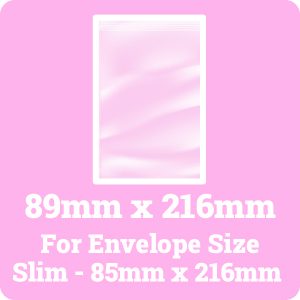 89mm x 216mm Cello Bags