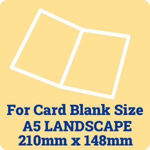 100gsm Insert Sheets for A5 Landscape Card Blanks